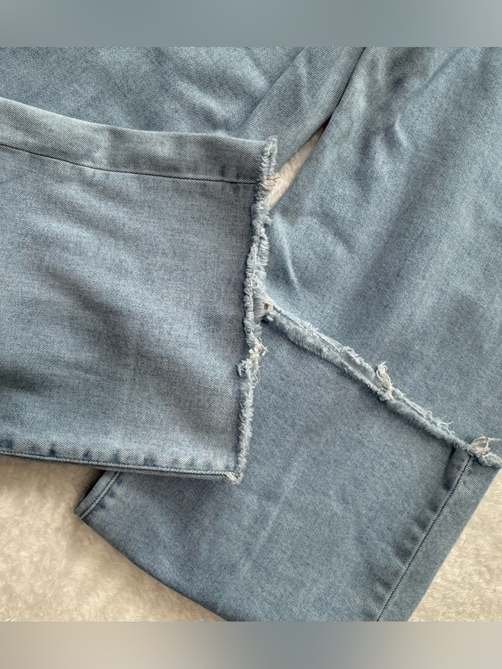 Altar'd State Hidden LA Baggy Wide Leg Jeans - Light Wash - Picture 8 of 12